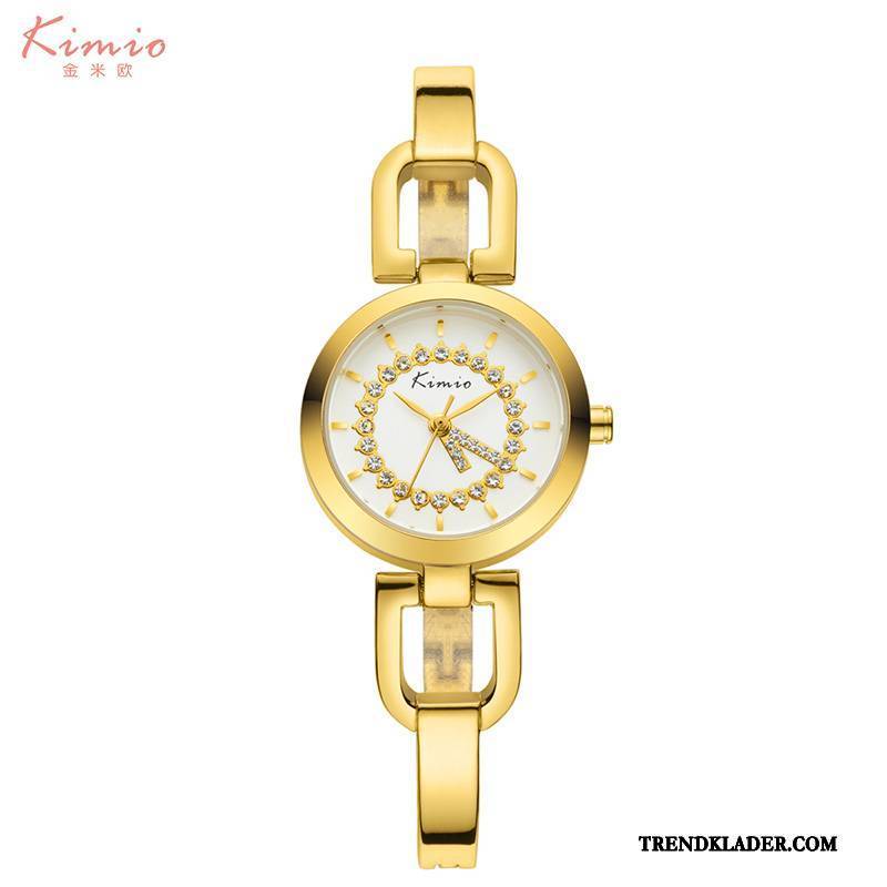 Armbandsur Dam Elegant Mode Personlighet Kedja Blommor Guld